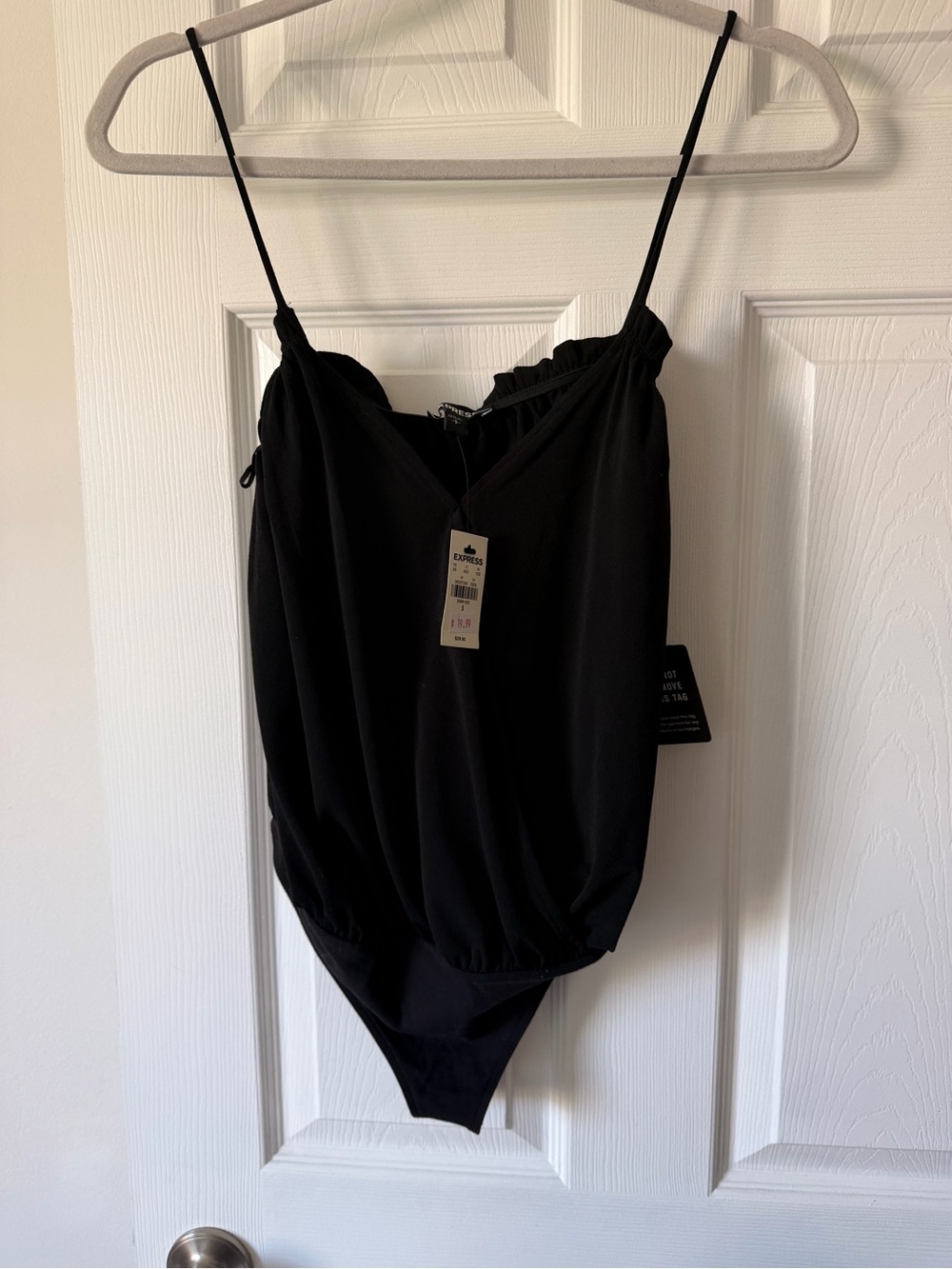 NWT Express Black Spaghetti-Strap Bodysuit